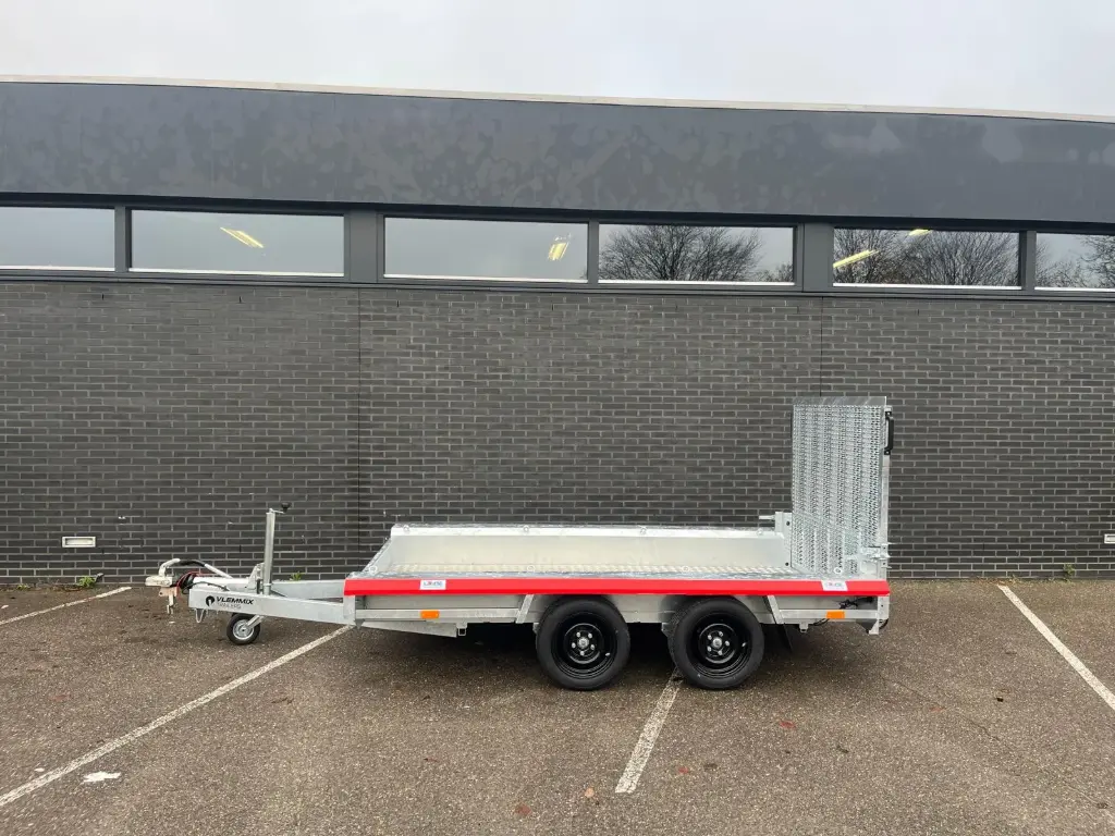 Aanhanger machinetransporter combi