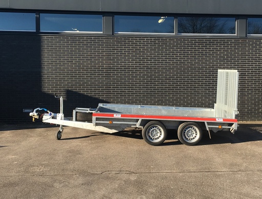 Aanhanger machinetransporter combi